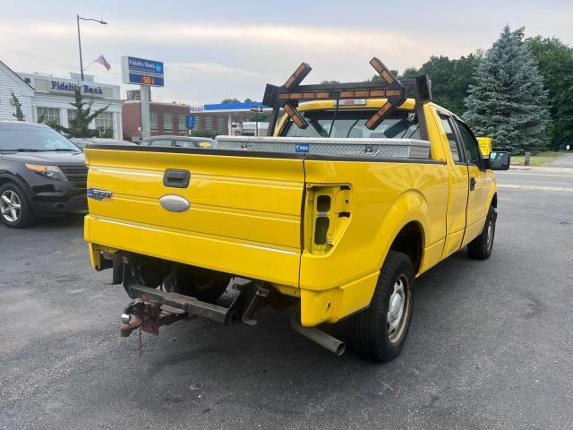 1FTEX1CM7BKD63246 - 2011 FORD F150 SUPER CAB YELLOW photo 4