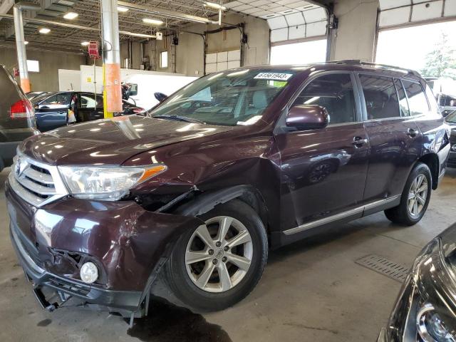 5TDBK3EH9BS047417 - 2011 TOYOTA HIGHLANDER BASE BURGUNDY photo 1