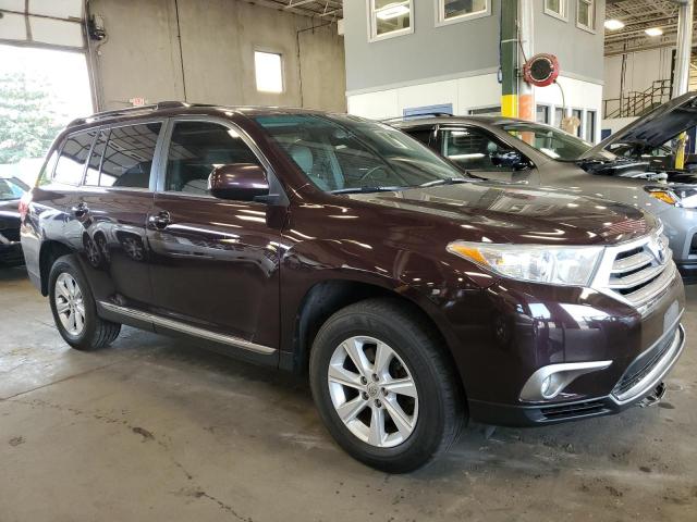 5TDBK3EH9BS047417 - 2011 TOYOTA HIGHLANDER BASE BURGUNDY photo 4