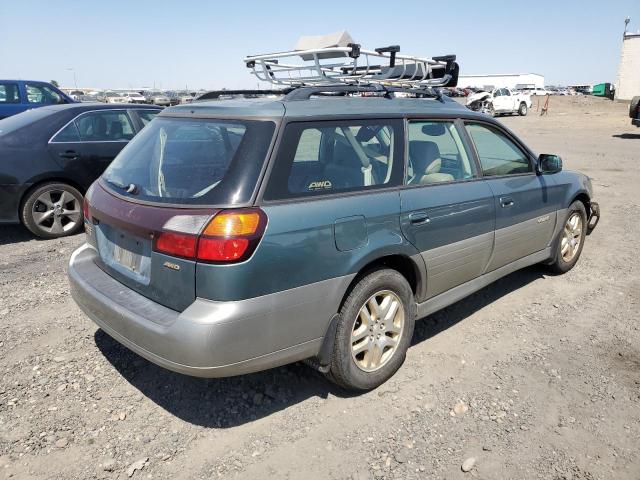 4S3BH686X17602846 - 2001 SUBARU LEGACY OUTBACK LIMITED GREEN photo 3