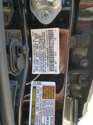 1HGFA16958L022655 - 2008 HONDA CIVIC EXL შავი ფოტო 12