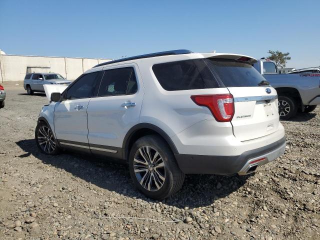 1FM5K8HT2HGC85764 - 2017 FORD EXPLORER PLATINUM WHITE photo 2