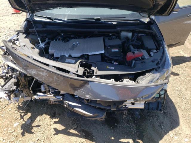 JTDKARFP3K3108290 - 2019 TOYOTA PRIUS PRIM ნაცრისფერი ფოტო 11