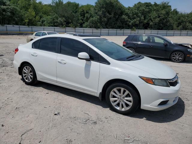 2HGFB2F95CH548602 - 2012 HONDA CIVIC EXL WHITE photo 4