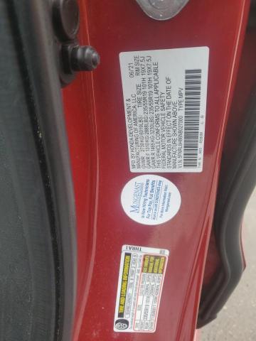 5FNRL6H86NB027000 - 2022 HONDA ODYSSEY TOURING 红色 照片 13