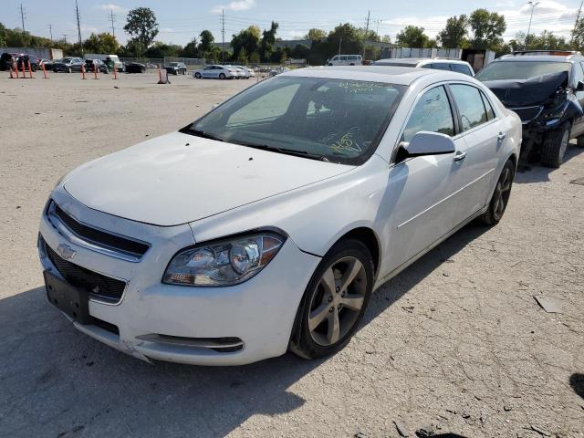 1G1ZC5EU8CF136359 - 2012 CHEVROLET MALIBU 1LT Biały zdjęcie 2