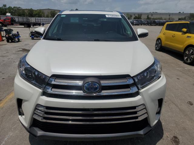 5TDDGRFH2JS048841 - 2018 TOYOTA HIGHLANDER HYBRID LIMITED WHITE photo 5