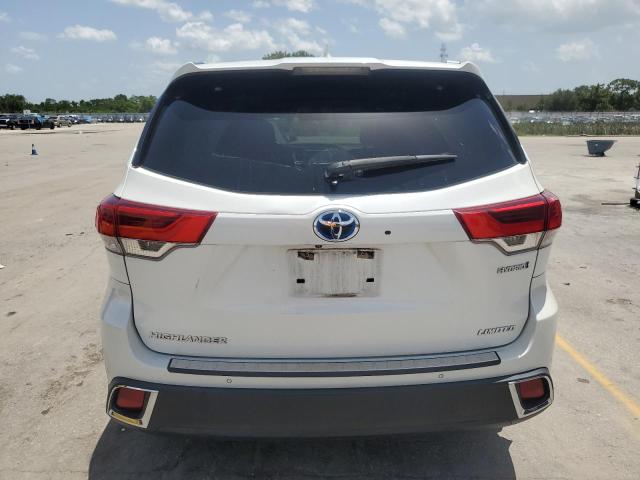 5TDDGRFH2JS048841 - 2018 TOYOTA HIGHLANDER HYBRID LIMITED WHITE photo 6