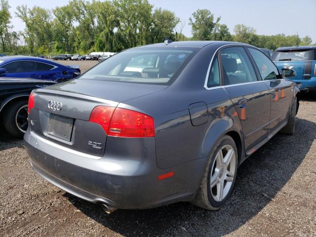 WAUDF78E98A039343 - 2008 AUDI A4 2.0T QUATTRO GRAY photo 3