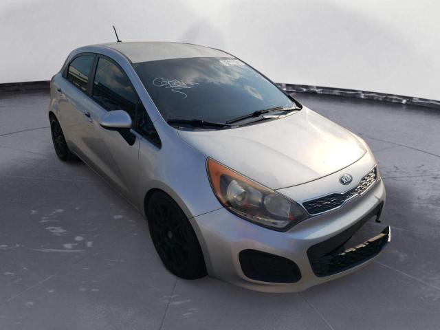 KNADN5A38E6355413 - 2014 KIA RIO EX SILVER photo 4