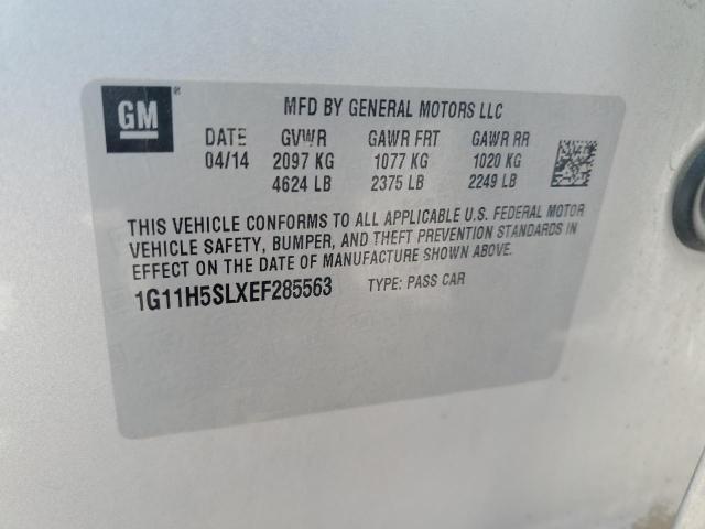 1G11H5SLXEF285563 - 2014 CHEVROLET MALIBU LTZ 银色 照片 12