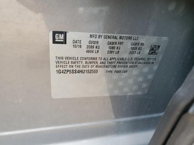 1G4ZP5SS4HU152555 - 2017 BUICK LACROSSE ESSENCE TAN photo 12