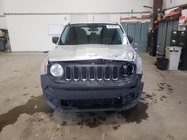 ZACCJAAT2GPE09968 - 2016 JEEP RENEGADE SPORT SILVER photo 5