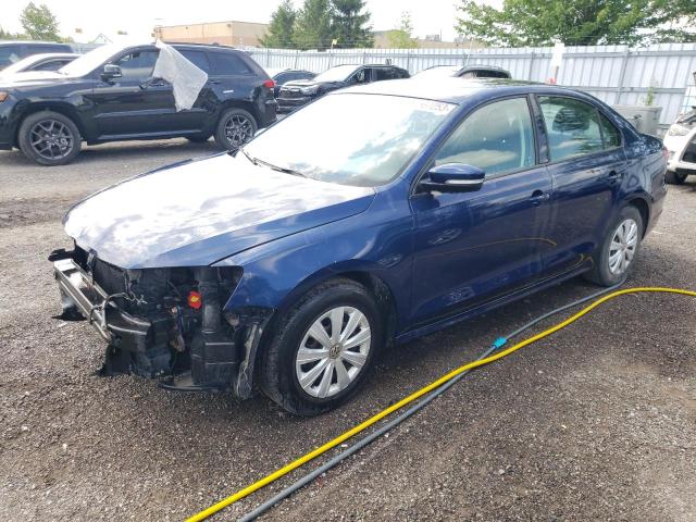3VW2K7AJ7EM221597 - 2014 VOLKSWAGEN JETTA BASE 蓝色 照片 1