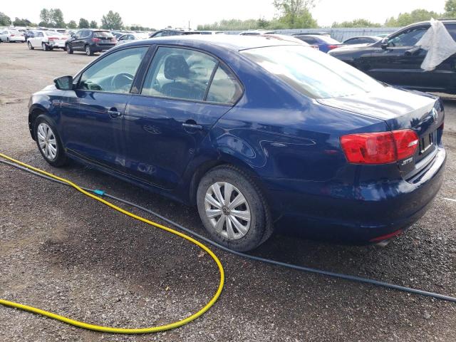 3VW2K7AJ7EM221597 - 2014 VOLKSWAGEN JETTA BASE 蓝色 照片 2