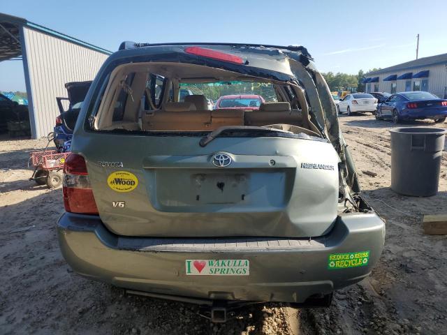 JTEDP21A340014475 - 2004 TOYOTA HIGHLANDER BASE GREEN photo 6