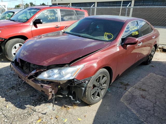 JTHBJ46G282174331 - 2008 LEXUS ES 350 RED photo 2