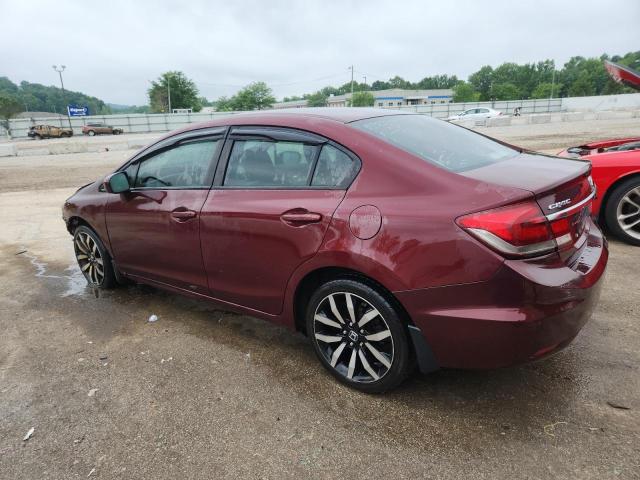2HGFB2F91FH511700 - 2015 HONDA CIVIC EXL BURGUNDY photo 2