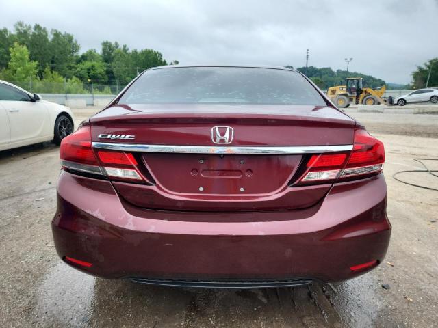 2HGFB2F91FH511700 - 2015 HONDA CIVIC EXL BURGUNDY photo 6