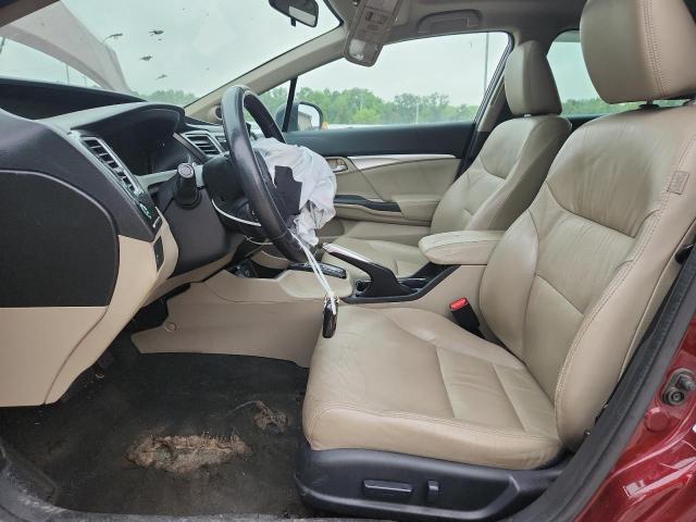 2HGFB2F91FH511700 - 2015 HONDA CIVIC EXL BURGUNDY photo 7