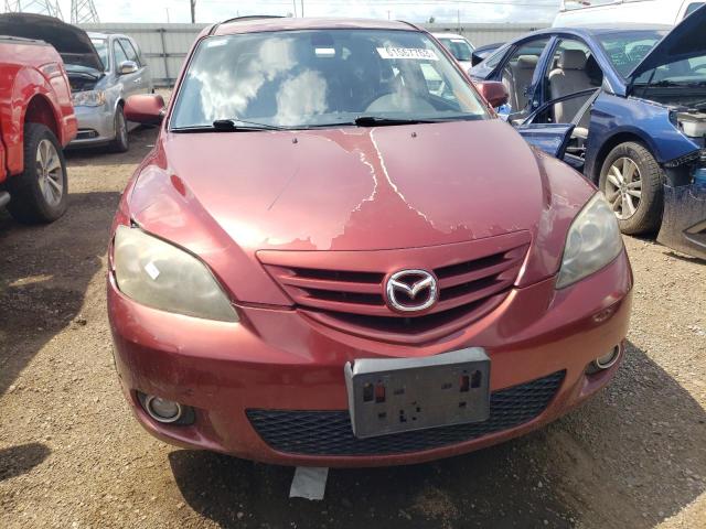 JM1BK343061523692 - 2006 MAZDA 3 HATCHBACK RED photo 5