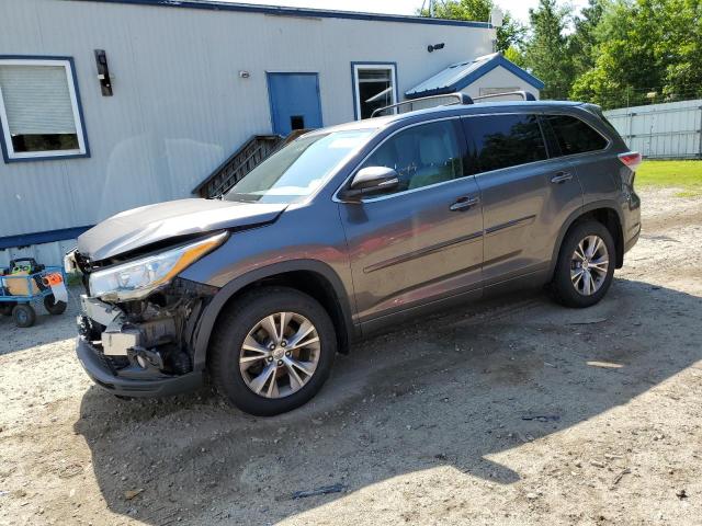 5TDJKRFH5FS098979 - 2015 TOYOTA HIGHLANDER XLE GRAY photo 1