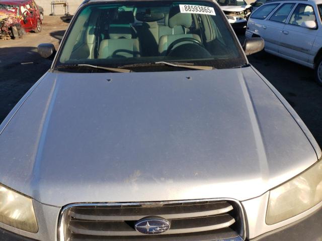 JF1SG63655H729181 - 2005 SUBARU FORESTER 2.5X SILVER photo 12