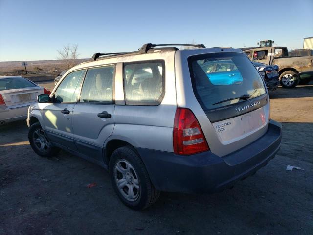 JF1SG63655H729181 - 2005 SUBARU FORESTER 2.5X SILVER photo 2