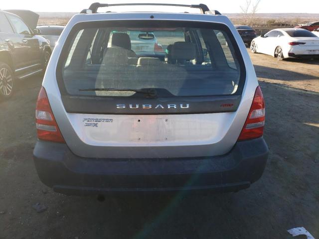 JF1SG63655H729181 - 2005 SUBARU FORESTER 2.5X SILVER photo 6