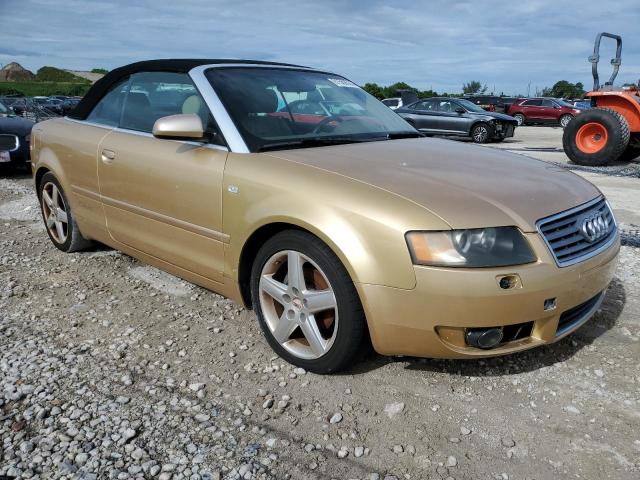 WAUAC48H63K023351 - 2003 AUDI A4 1.8 CABRIOLET GOLD photo 4