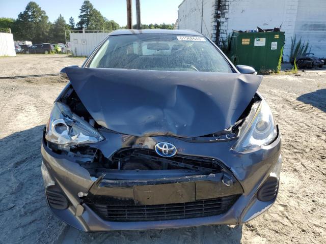 JTDKDTB38G1590541 - 2016 TOYOTA PRIUS C GRAY photo 5