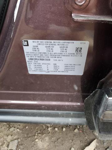 LRBFZPE47RD072838 - 2024 BUICK ENVISION ESSENCE PURPLE photo 12