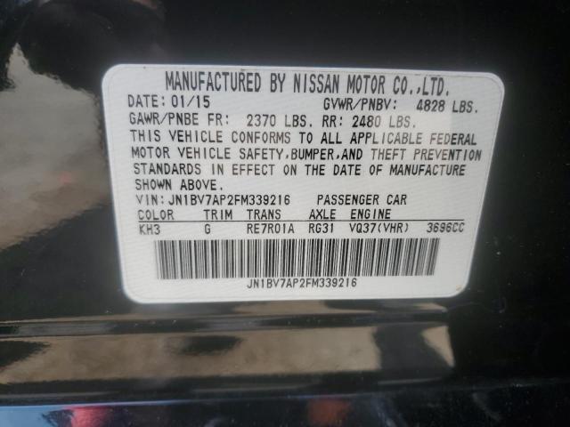 JN1BV7AP2FM339216 - 2015 INFINITI Q50 BASE Qara foto 12