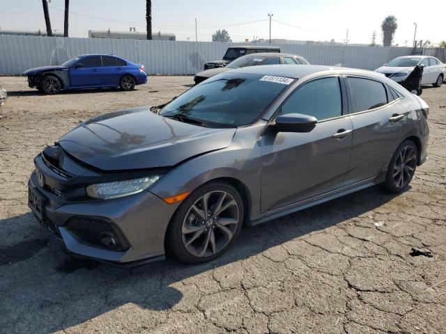SHHFK7H99JU411432 - 2018 HONDA CIVIC SPORT TOURING GRAY photo 1