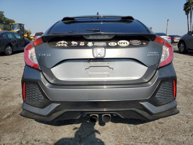SHHFK7H99JU411432 - 2018 HONDA CIVIC SPORT TOURING GRAY photo 6
