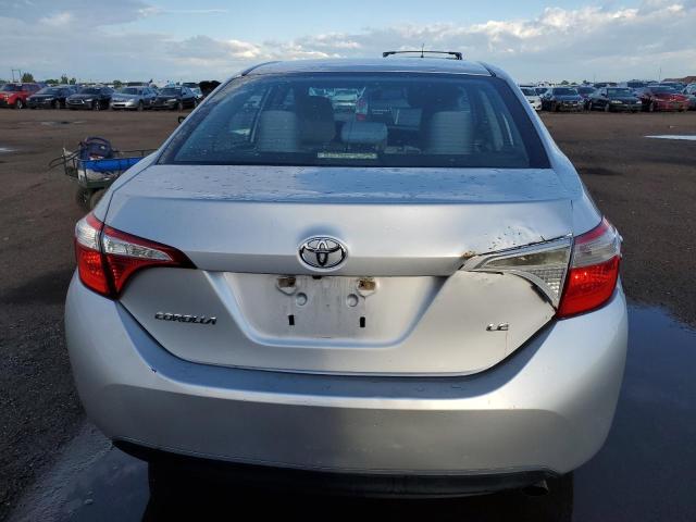 5YFBURHEXEP155833 - 2014 TOYOTA COROLLA L SILVER photo 6