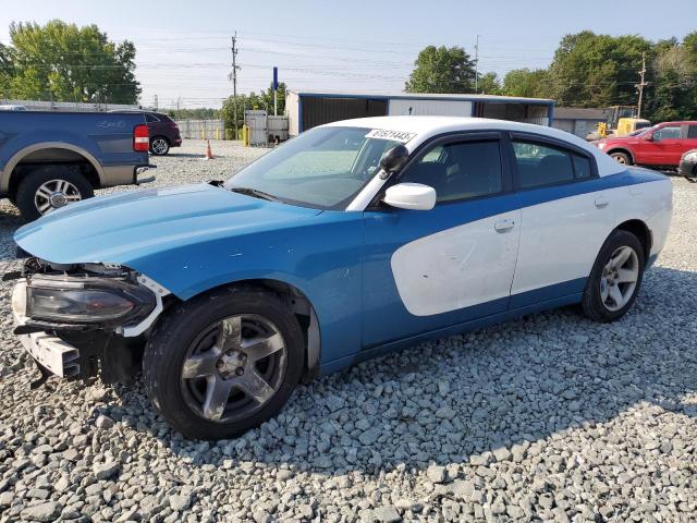 2C3CDXAT8FH769101 - 2015 DODGE CHARGER POLICE BLUE photo 1