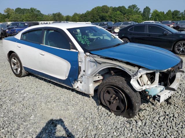 2C3CDXAT8FH769101 - 2015 DODGE CHARGER POLICE BLUE photo 4