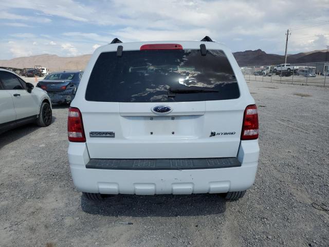 1FMCU49H48KC44926 - 2008 FORD ESCAPE HEV WHITE photo 6