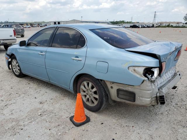 JTHBA30G345049270 - 2004 LEXUS ES 330 BLUE photo 2