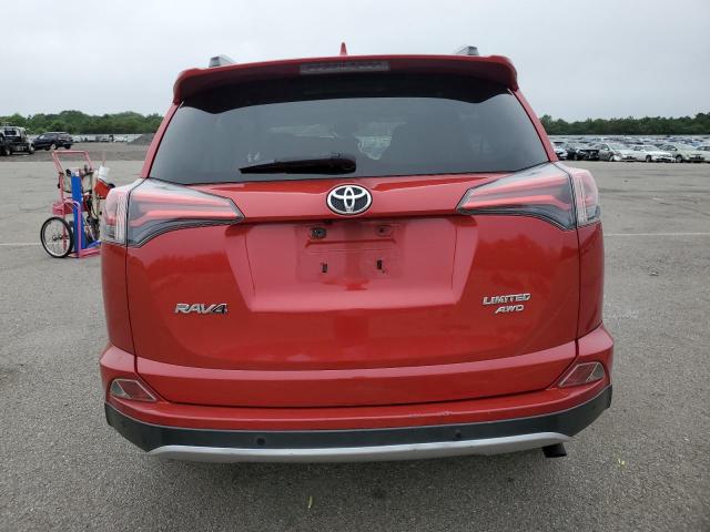 JTMDFREV1GJ074430 - 2016 TOYOTA RAV4 LIMITED RED photo 6