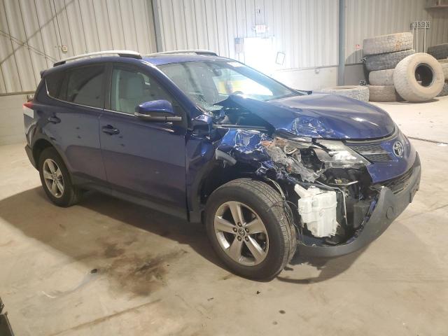 2T3RFREV9FW383438 - 2015 TOYOTA RAV4 XLE BLUE photo 4