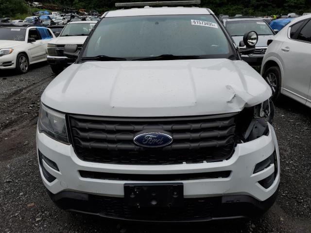 1FM5K8AR1HGB65002 - 2017 FORD EXPLORER POLICE INTERCEPTOR WHITE photo 5