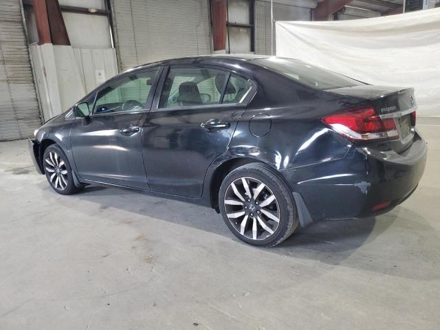 2HGFB2F90FH523272 - 2015 HONDA CIVIC EXL შავი ფოტო 2