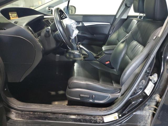 2HGFB2F90FH523272 - 2015 HONDA CIVIC EXL შავი ფოტო 7