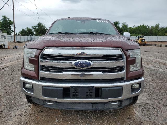 1FTFW1EG3FFB12141 - 2015 FORD F150 SUPERCREW BURGUNDY photo 5