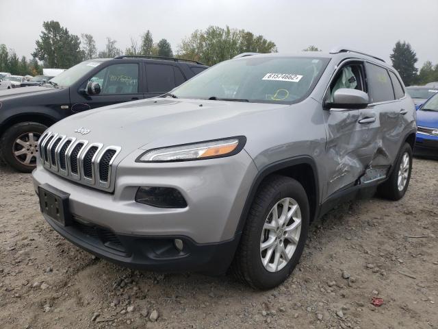 1C4PJMCB0FW545668 - 2015 JEEP CHEROKEE LATITUDE SILVER photo 2