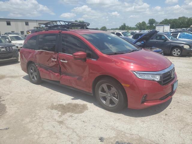 5FNRL6H53NB003596 - 2022 HONDA ODYSSEY EX RED photo 4