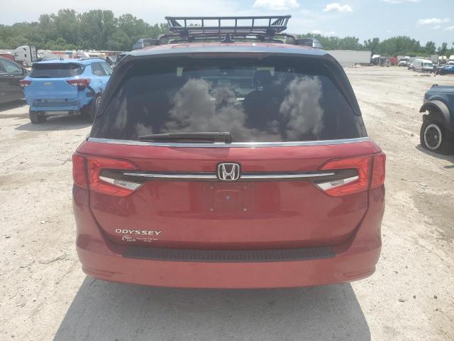 5FNRL6H53NB003596 - 2022 HONDA ODYSSEY EX RED photo 6