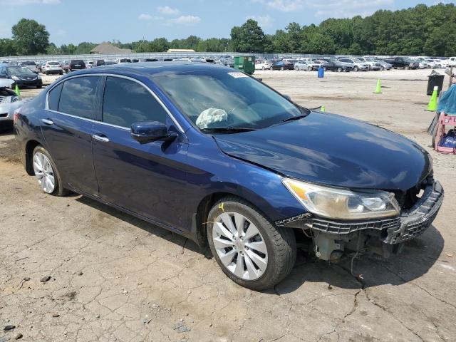 1HGCR3F81EA007737 - 2014 HONDA ACCORD EXL BLUE photo 4